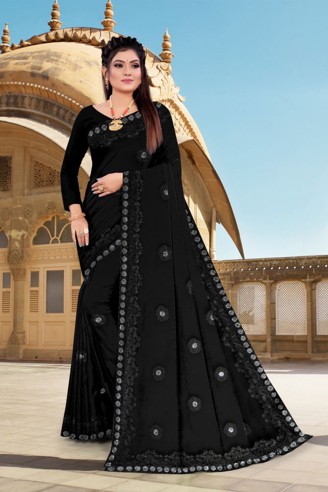 Shanaya Tejas Stylish Exclusive Wear Georgette Embroidery Work With Swarovski Diamond Saree Collection